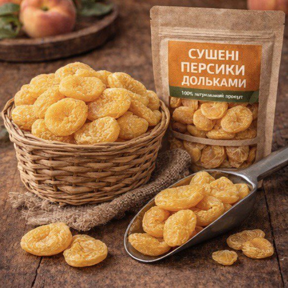 Сушений персик — натуральна насолода для щоденного задоволення