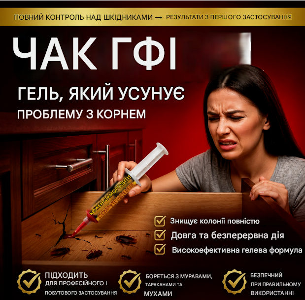Чак гель від тарганів 2х1