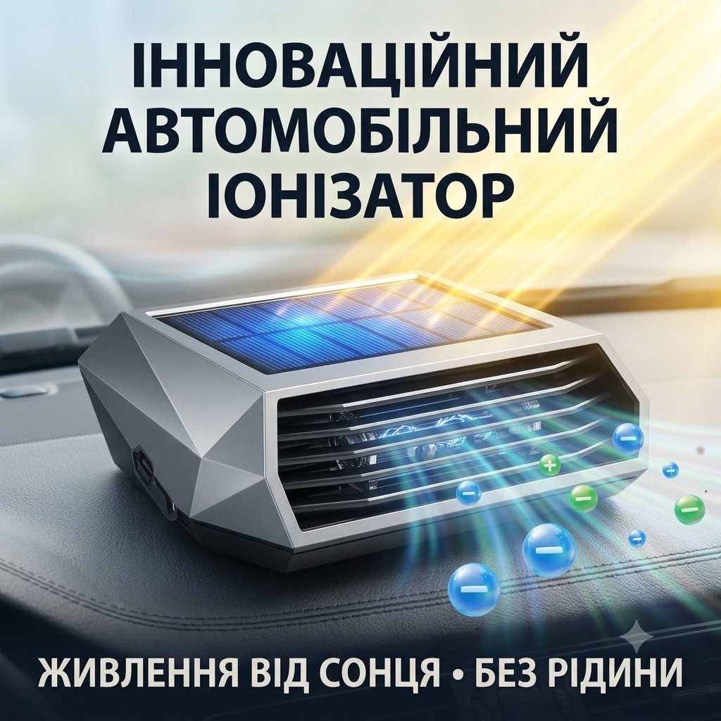 Інноваційний автомобільний іонізатор повітря  