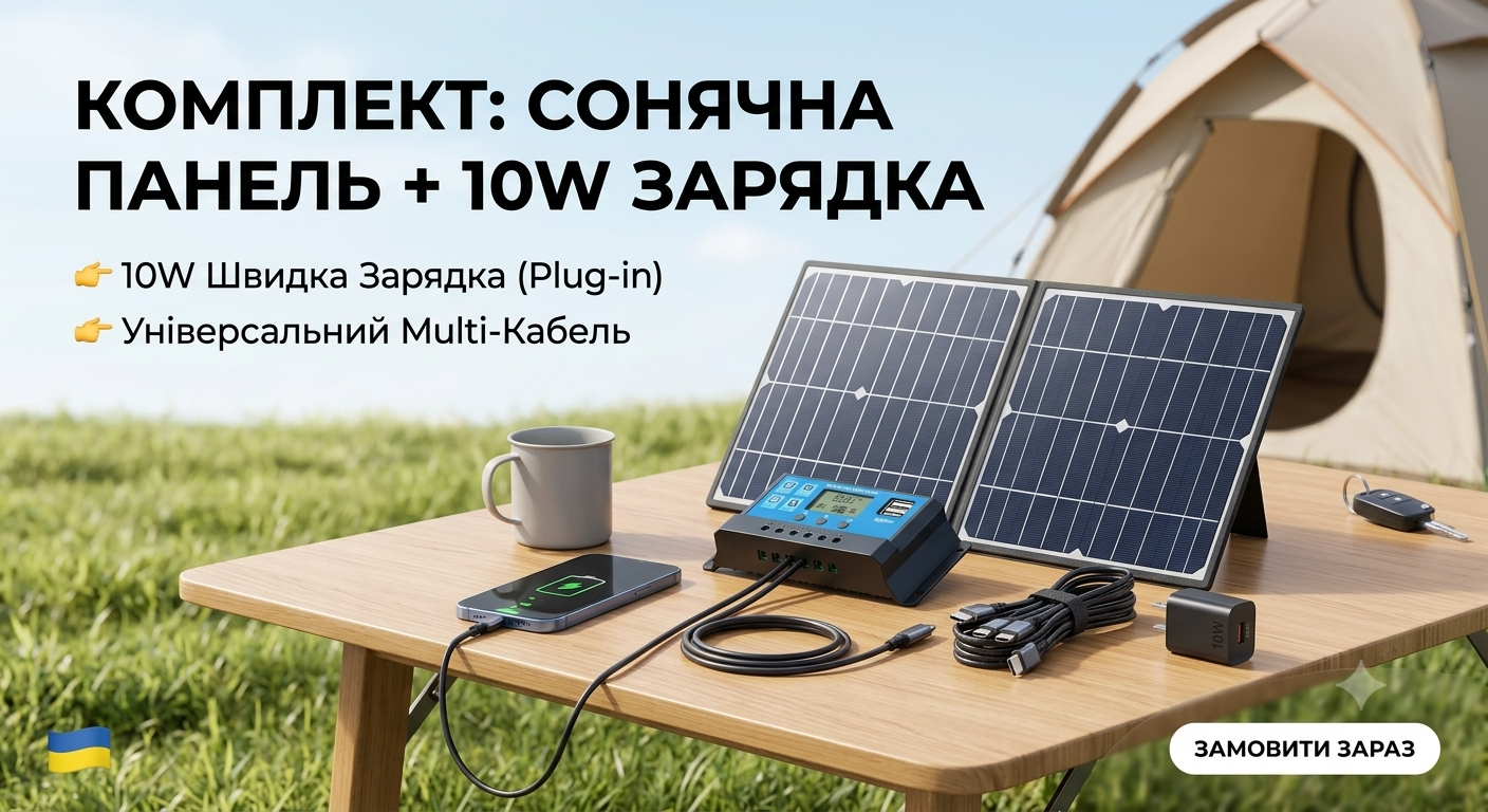 Портативна сонячна панель