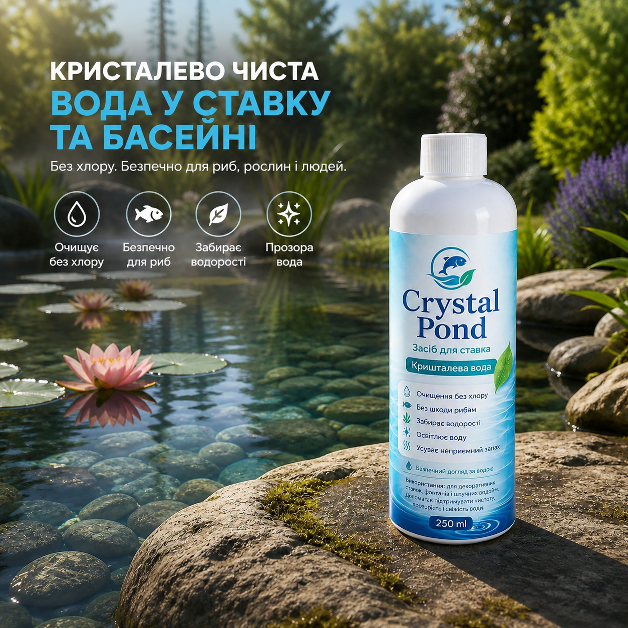 Чиста вода, яку видно до самого дна