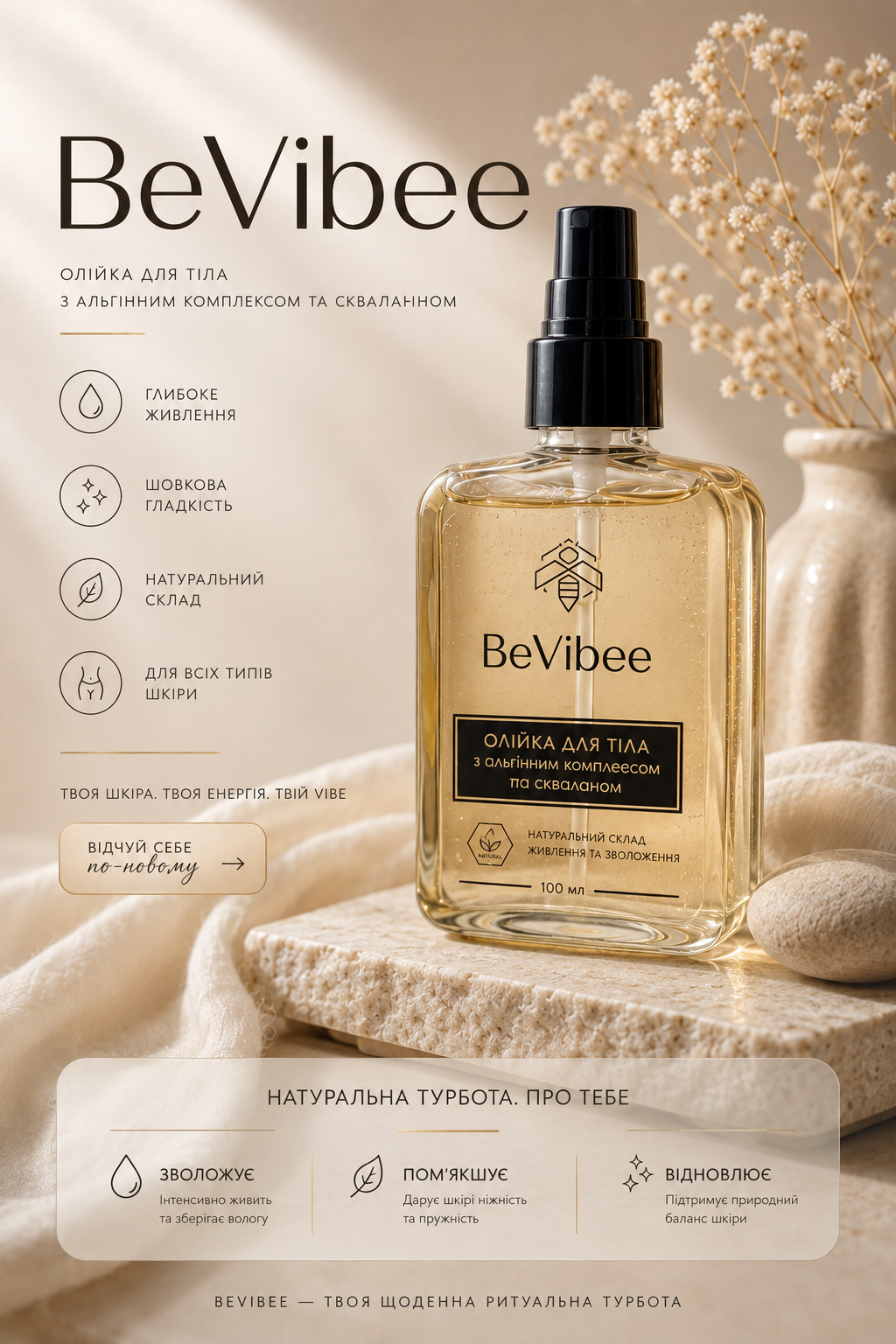 ОЛІЯ ДЛЯ ТІЛА BEVIBEE