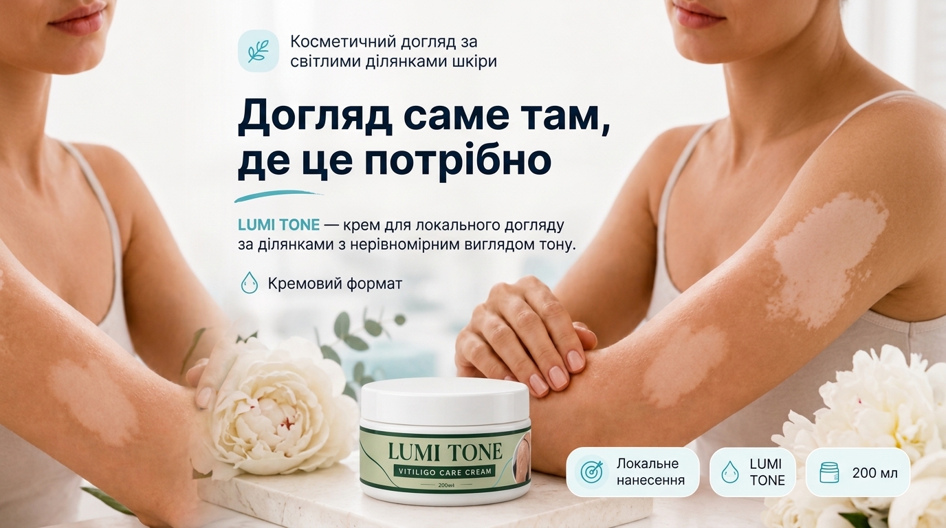 Косметичний крем для локального догляду за світлими ділянками та зонами з нерівномірним виглядом тону.