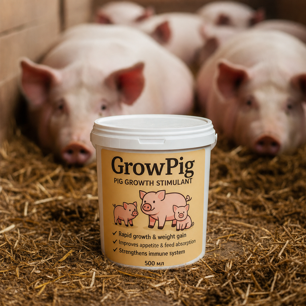 GROWPIG — для набору ваги та ефективнішої відгодівлі свиней