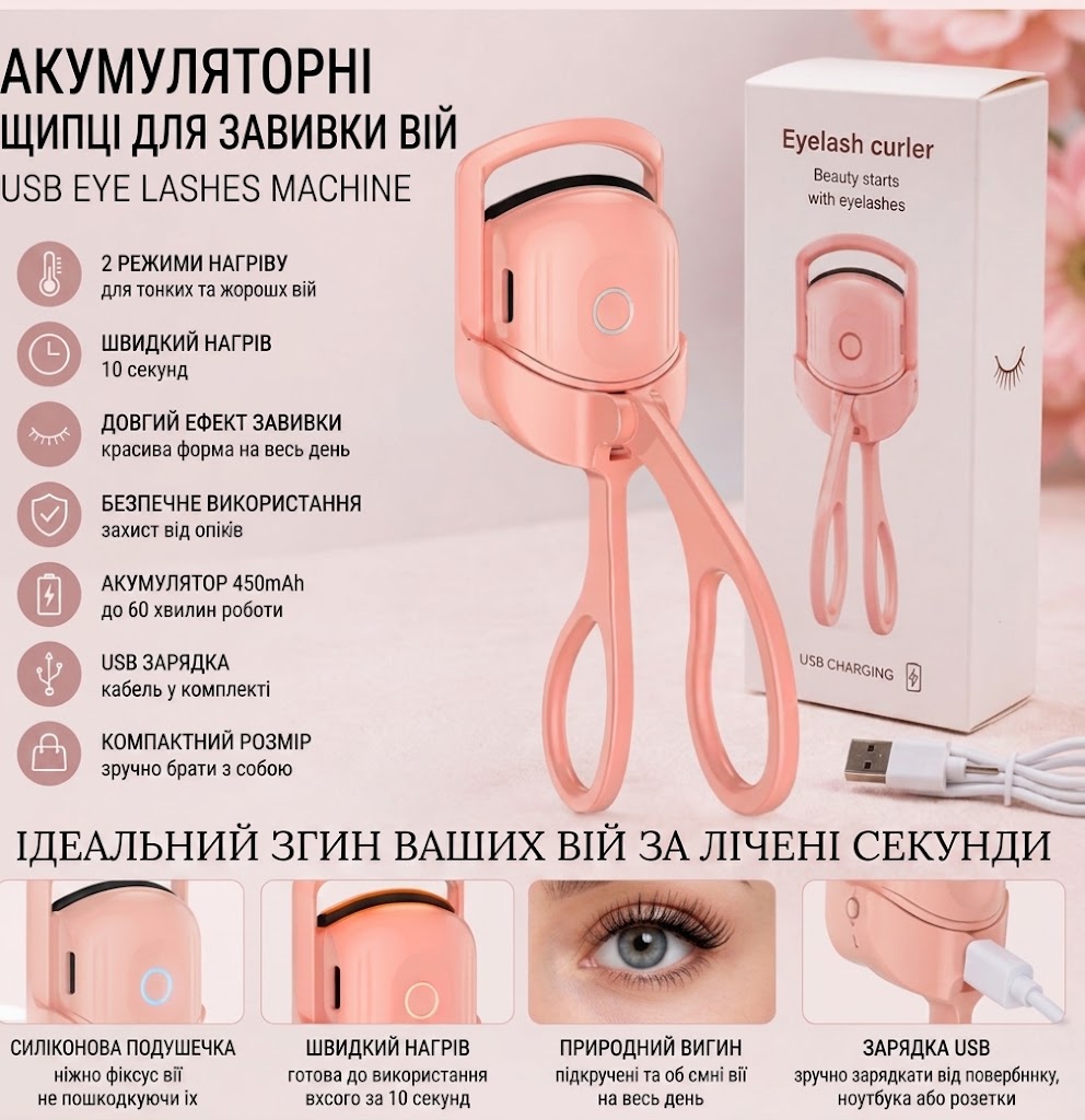 Електричні щипці для завивки вій
