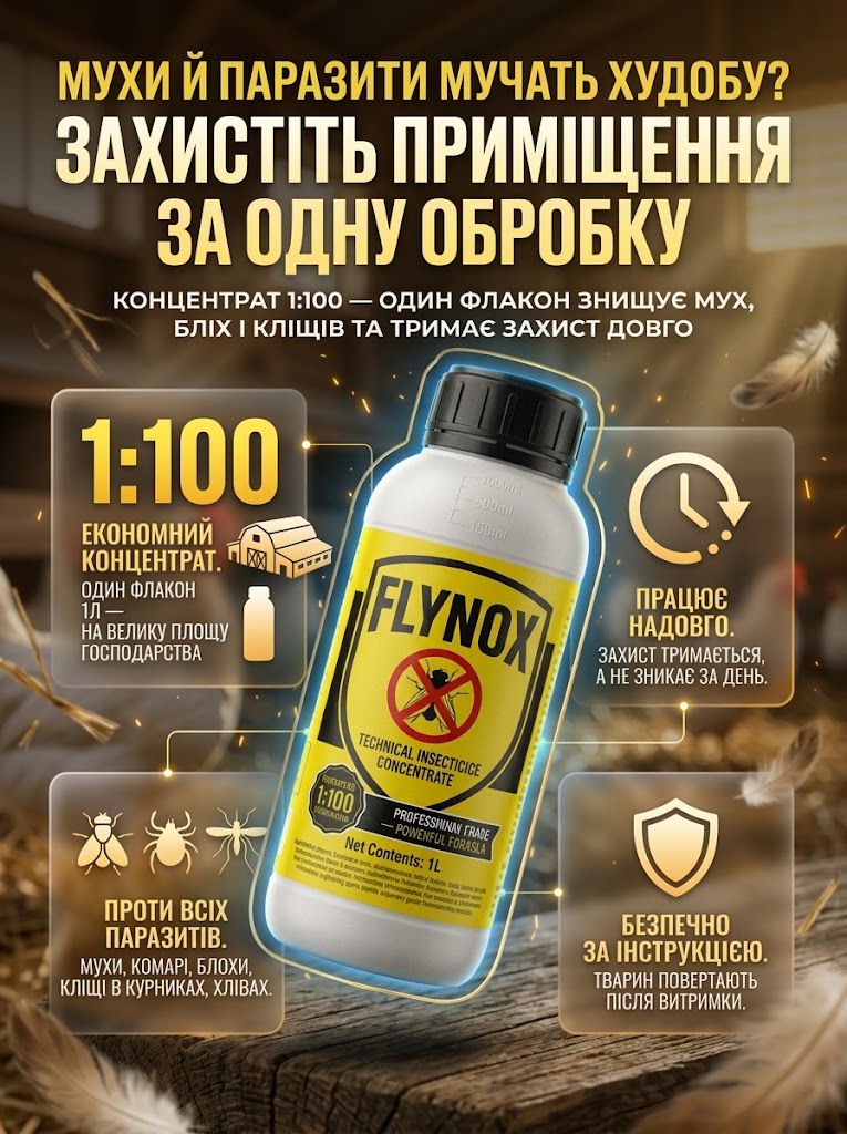 Мухи й паразити мучать худобу? Захистіть приміщення за одну обробку
