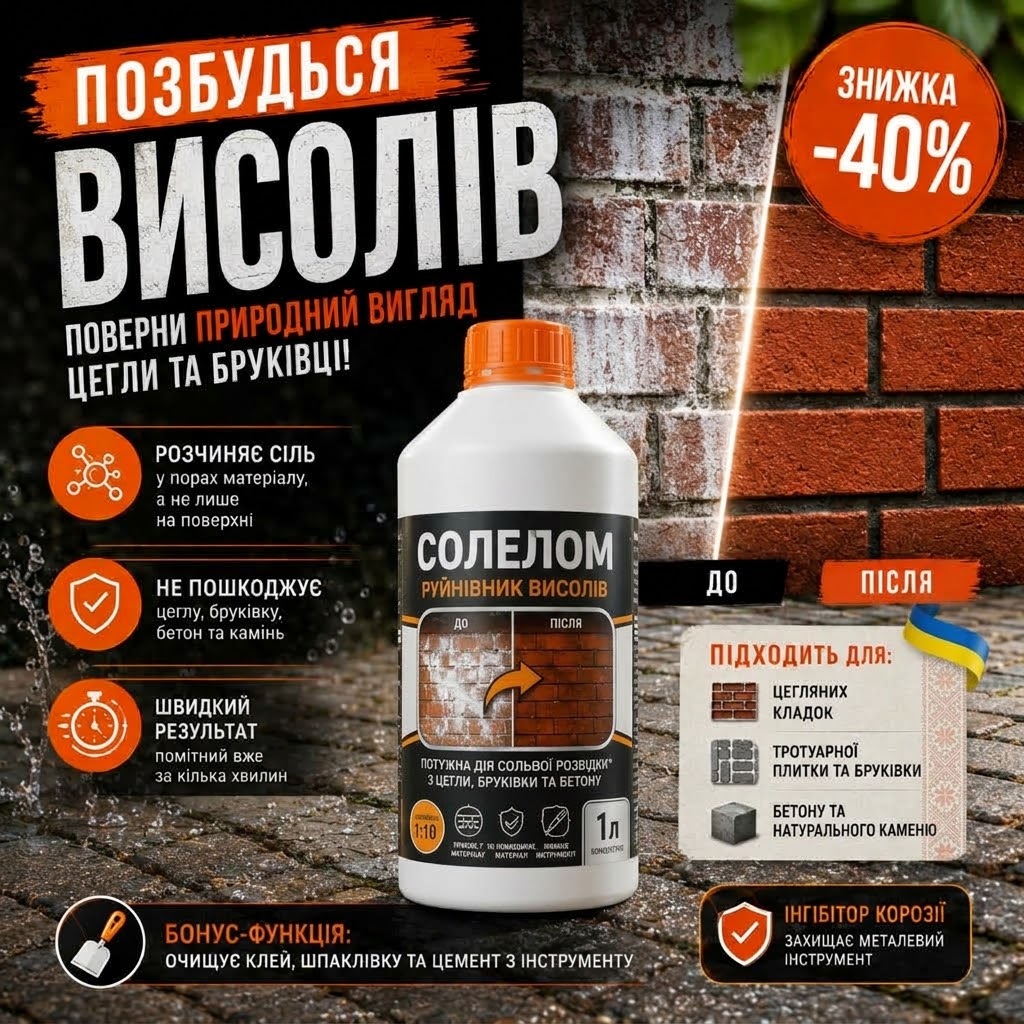 Позбудься висолів та білого нальоту з поверхні 